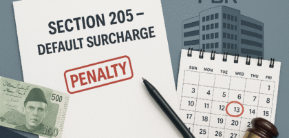 Default surcharge under Section 205 of the Income Tax Ordinance 2001 in Pakistan