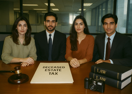 Tax liability of deceased person's estate handled by legal representative in Pakistan