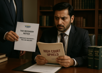 Pakistani businessman receives immediate tax recovery notice after High Court and appellate forums upheld demand under Section 138(3A).