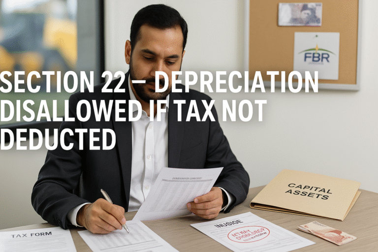 Section 22 – Depreciation Disallowance for Non-Compliant Capital Purchases (2025 Update)
