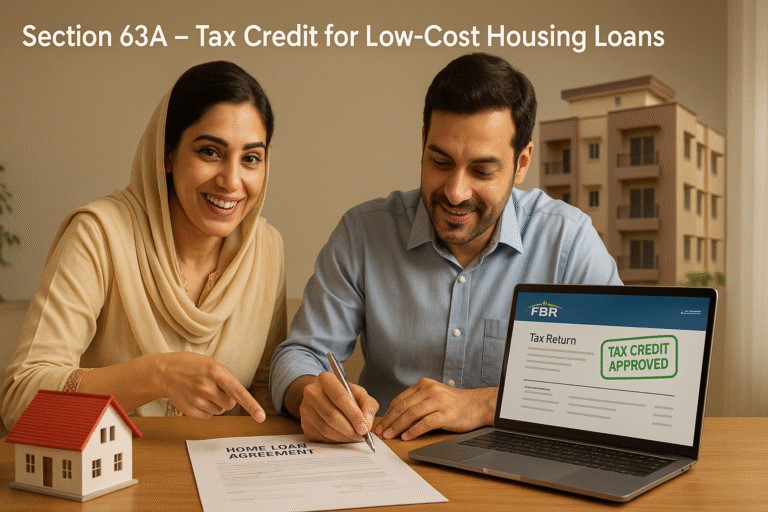 Section 63A – Tax Credit on Low-Cost Housing Loans (2025 Update)