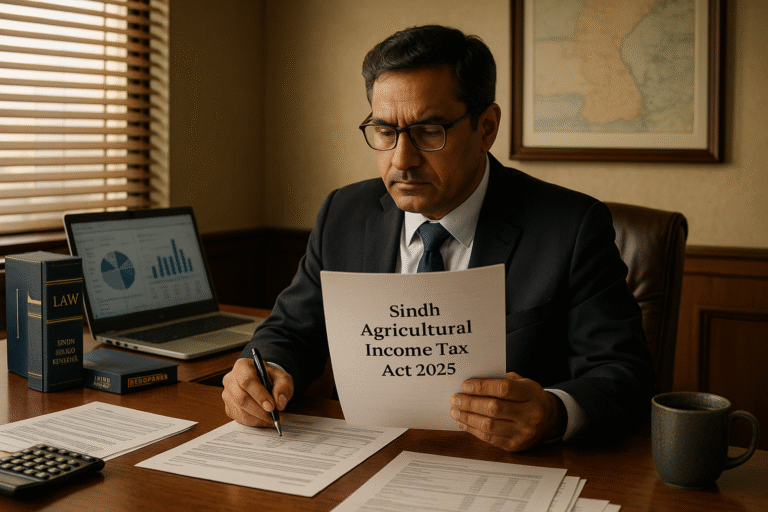 An Analytical Commentary on the Sindh Agricultural Income Tax Act, 2025 A Practitioner’s Perspective