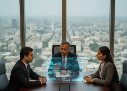 An infographic breaking down a Pakistani salary slip, showing how Basic Salary, HRA, and other allowances contribute to taxable income and corresponding tax slabs.