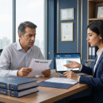 Tax consultant advising a client after receiving an FBR income tax notice in Pakistan
