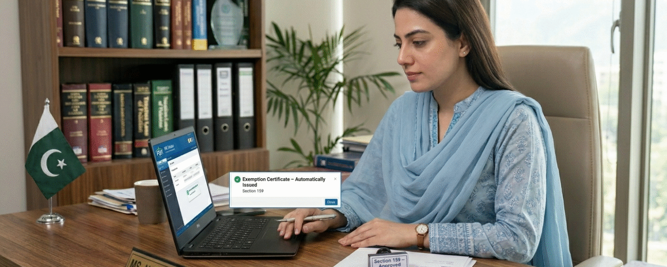 FBR circular regarding automatic exemption certificates under Section 236C for builders and developers in Pakistan